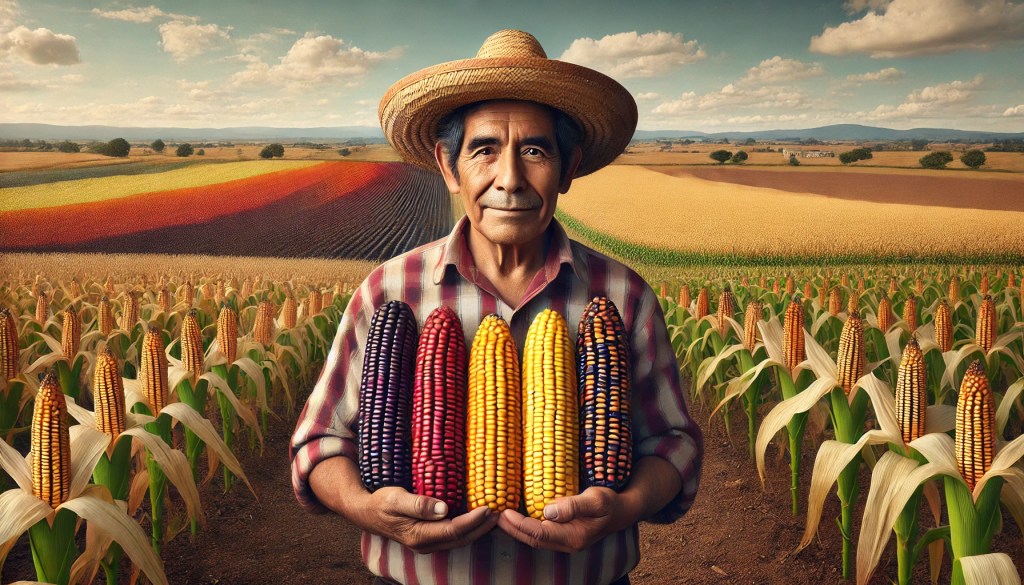 El maíz es un elemento de identidad nacional de México.