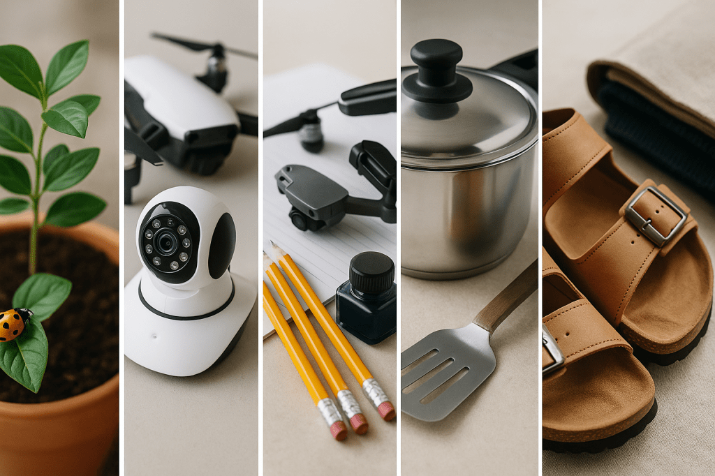 Productos que ya no puedes comprar en Amazon México por restricciones:
Automotrices (Capítulo 87): Refacciones, llantas, motos, carreolas, sillas de ruedas.

Alimentos y bebidas: Café, té, pastelería, especias, colorantes, caramelos, comida para mascotas.

Cosméticos y cuidado personal: Champús, perfumes, cremas, artículos dentales, maquillaje.

Dispositivos médicos y farmacéuticos: Termómetros, glucómetros, jeringas, suplementos, medicamentos.

Bebés y niños: Mordederas, baberos, juguetes, mecedoras, corralitos, artículos de baño.

Sustancias difíciles de identificar: Aceites, líquidos, geles, grasas, adhesivos, cera, plastilina.

Material biológico o natural: Plantas vivas o secas, musgo, insectos, plumas.

Artículos electrónicos sensibles: Drones, cámaras de vigilancia, binoculares, dispositivos de rastreo.

Escolares y oficina: Lápices de madera, tintas, hojas de papel bond.

Cocina y hogar: Ollas de presión, utensilios de cerámica o zamac.

Calzado y textiles: Sandalias, botas, cierres metálicos.