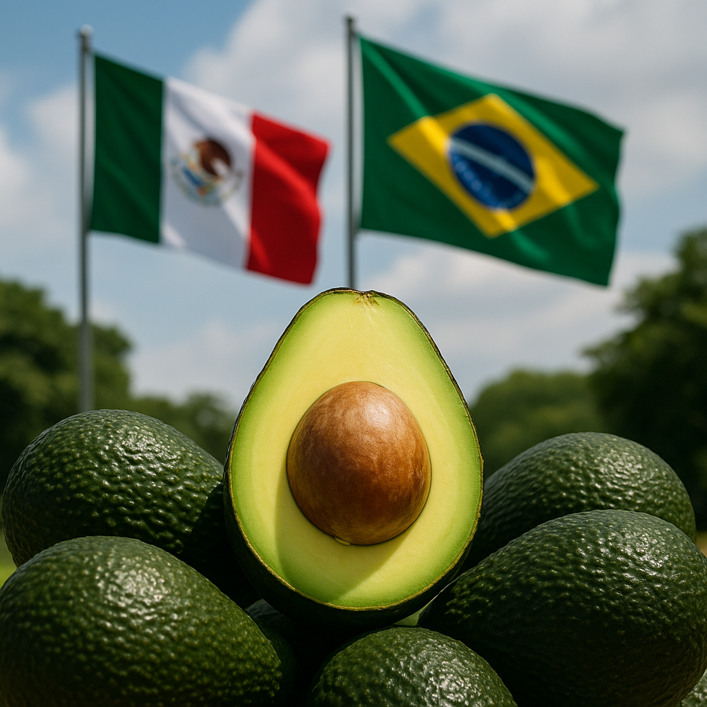 El aguacate abre camino para México y Brasil, pactando una nueva integración