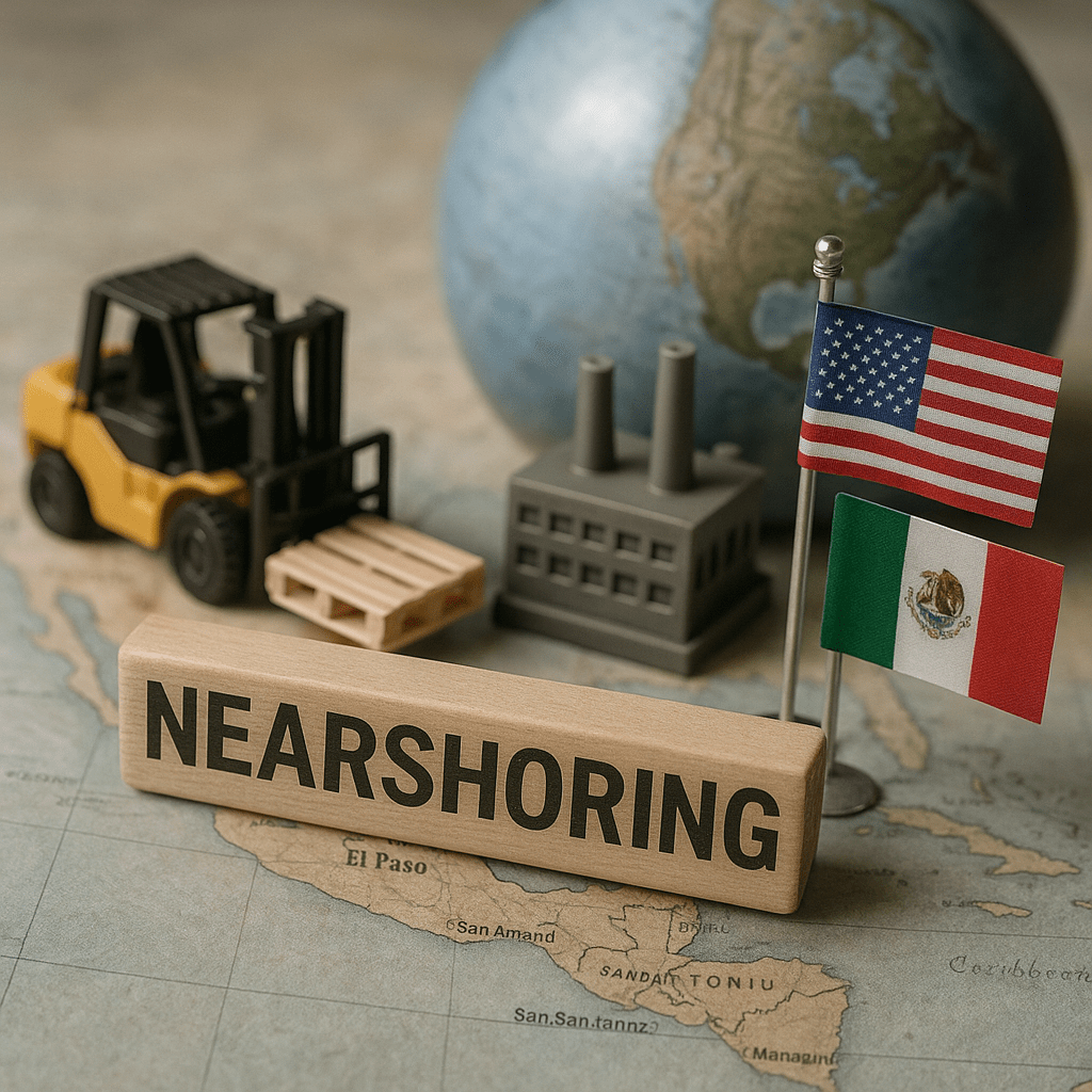 El nearshoring es la estrategia mediante el cuál las empresas trasladan su procesos de manufactura o ensamblaje a países cercanos al mercado final de consumo, con el objetivo de reducir costos logísticos, tiempos de entrega y riesgos operativos. En el caso de Norteamérica, México es el destino natural por su proximidad a Estados Unidos y sus tratados comerciales vigentes.