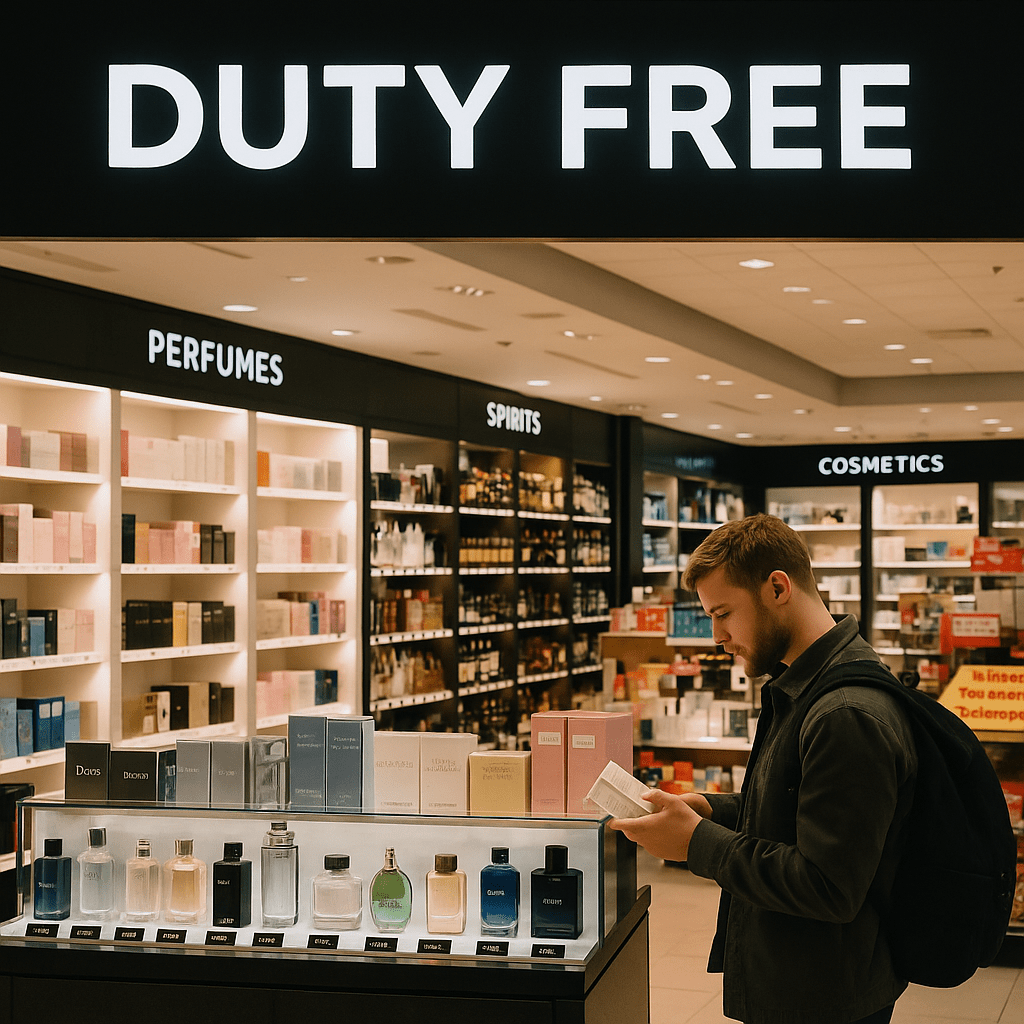Duty Free es un establecimiento ubicado en una zona internacional autorizado para vender mercancías exentas de impuestos de importación, IVA y, cuotas compensatorias.