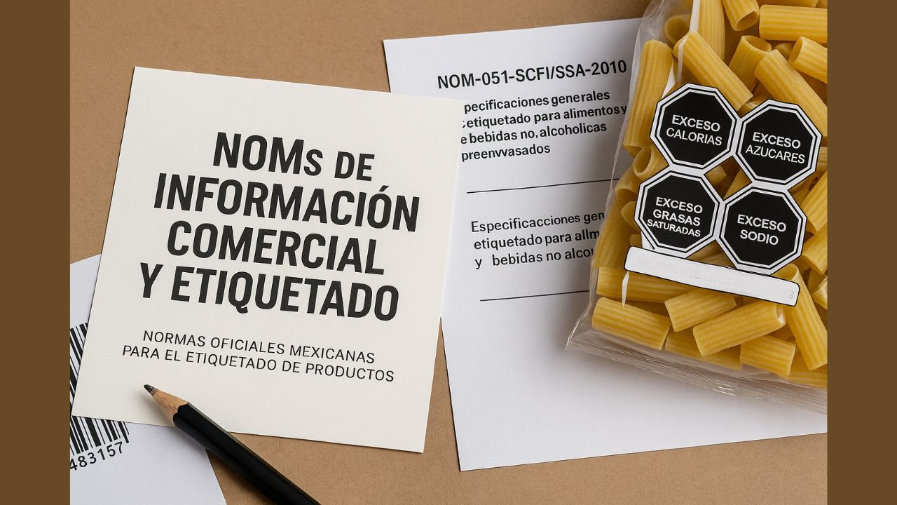 NOMs de Etiquetado e Información Comercial: Cumple e importa sin retenciones