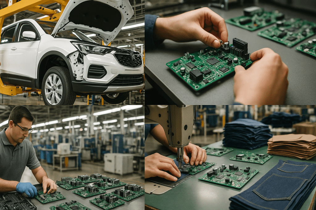 Impacto del IMMEX en sectores clave
Sector automotriz
Electrónica y electrodomésticos
Industria textil y de confección
Sector calzado