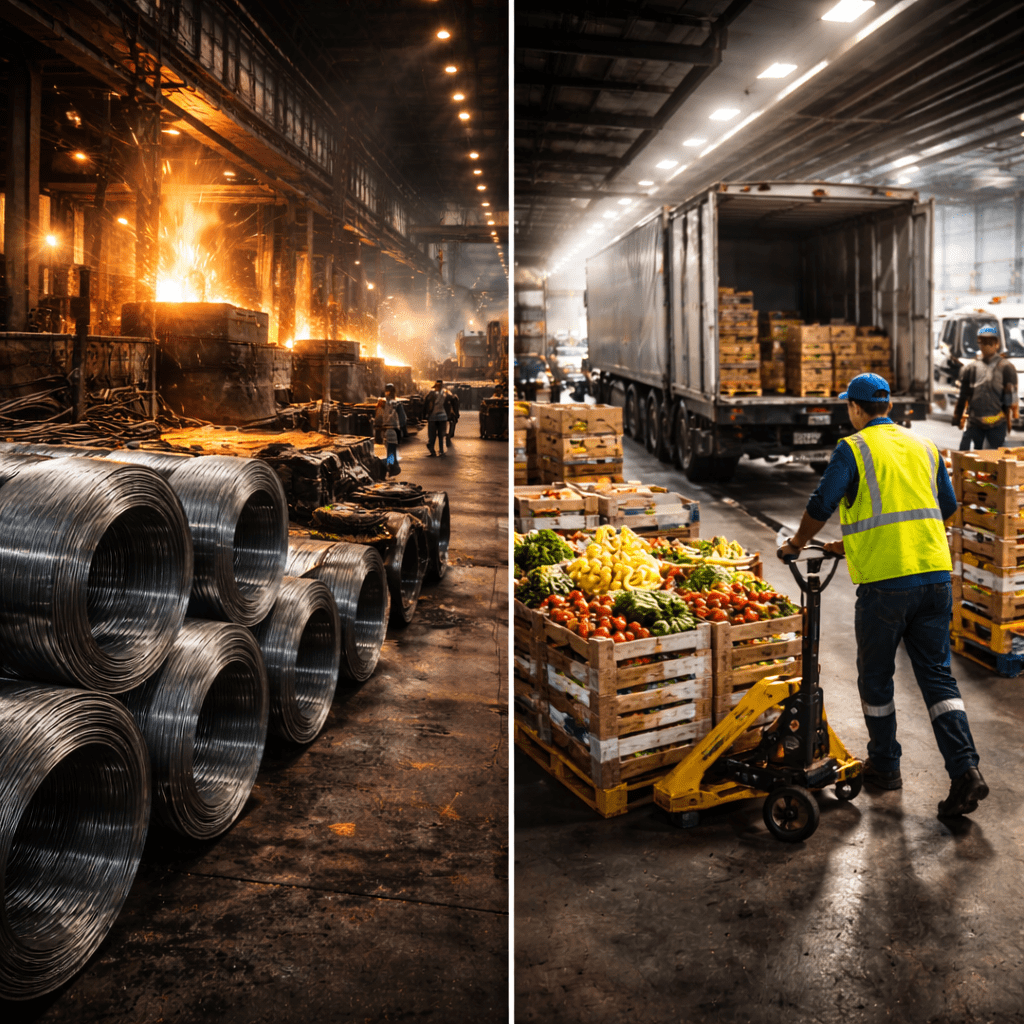 El contraste: alimentos vs acero
Mientras se anuncian exenciones para productos agrícolas buscando aliviar precios, en el acero aparece el lado duro del proteccionismo: aranceles altos